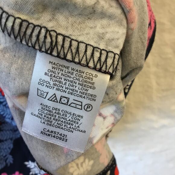 LOFT Blue & Red Floral Scoop Neck Cami - Picture 11 of 12